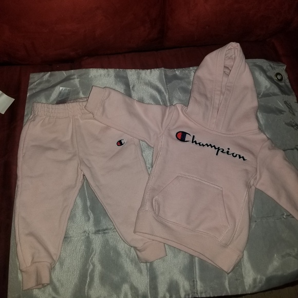 light pink champion sweatsuit